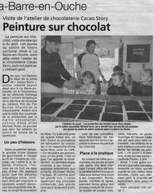 Peinture sur chocolat - CACAO STORY
