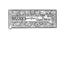 Partition complète including title pages (1200dpi), Mazurka