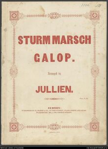 Partition complète, Sturm-Marsch-Galopp, Sturm Marsch Galop, Bilse, Benjamin par Benjamin Bilse