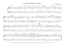 Partition complète, Largo et Allegro, Keyboard, Bach, Johann Sebastian