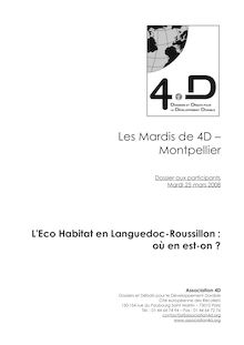 Les Mardis de 4D  Montpellier