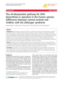 The Δ4-desaturation pathway for DHA biosynthesis is operative in the human species: Differences between normal controls and children with the Zellweger syndrome