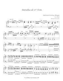 Partition complète (orgue without pédale), Batalha de 6º Tom