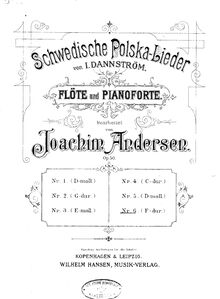 Partition No.6 F-dur, 6 Schwedischer Polska-chansons, Op.50, 6 Swedish Polkas