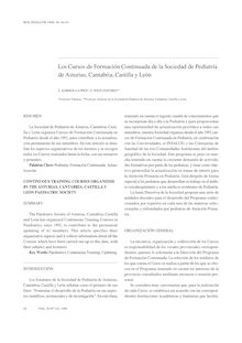 Los Cursos de Formación Continuada de la Sociedad de Pediatría de Asturias, Cantabria, Castilla y León