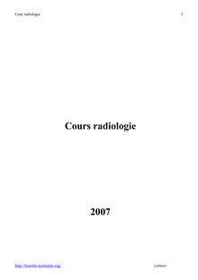 Cours radiologie