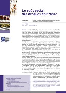 Alcool, drogues et tabac : rapport de l Observatoire français des drogues et toxicomanies