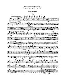 Partition Basses, Symphony No.3, Rimsky-Korsakov, Nikolay