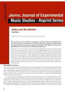 Jems: Journal of Experimental Music Studies - Reprint Series