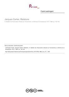 Jacques Cartier, Relations  ; n°1 ; vol.27, pg 102-105