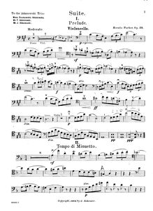 Partition de violoncelle,  pour Piano Trio, Op.35, A Major