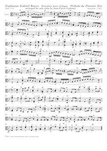 Partition complète, Troisième livre d’orgue des huit tons de l’Église par Guillaume-Gabriel Nivers