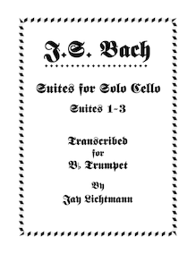 Partition complète, violoncelle  No.1, G major, Bach, Johann Sebastian