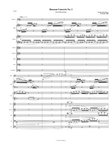 Partition basson Concerto (1 mov.), Oma Rønnes, Kristian