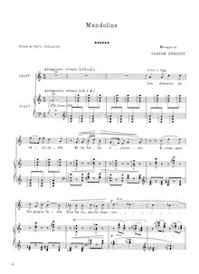 Partition complète, Mandoline, Debussy, Claude