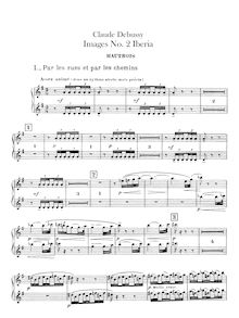 Partition hautbois 1/2, anglais cor, Images, Debussy, Claude