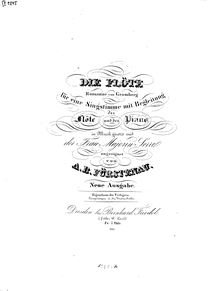 Partition de piano, Die Flöte, Romanze, E major, Fürstenau, Anton Bernhard