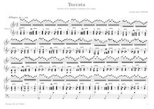 Partition , Toccata: oblong score, orgue Symphony No.5, Symphonie V