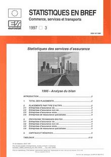 Statistiques des services d assurance 1995