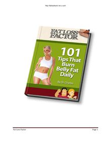 101 Tips That Burn Belly Fat Daily