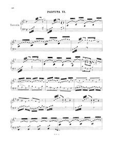Partition No.6 en E minor, BWV 830, 6 partitas, Clavier-Übung I