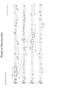 Partition clarinette, Pietat et Misericordia, Trio de Capilla, Cadenas, Jesús