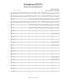 Partition I, Eaux de ruissellement, Symphony No.29, B♭ major, Rondeau, Michel