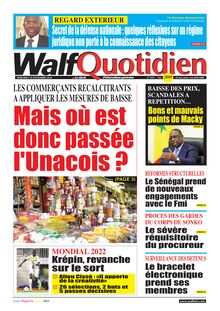Walf Quotidien n°9191 - Du mercredi 16 novembre 2022