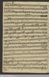 Partition violoncelles / Basses, Symphony en E-flat major, E♭ major
