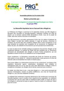 Motion Nouvelle-Aquitaine - Terre d accueil