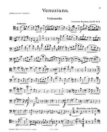 Partition de violoncelle, Aus Italien, 1. D major2. A major3. D major par Constantin von Sternberg