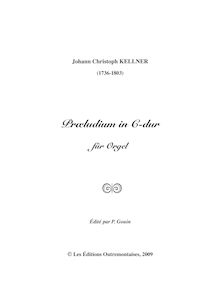 Partition complète, Præludium en C-dur für Orgel, C major, Kellner, Johann Christoph