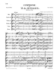 Partition complète, Symphony No.44, D major, Mozart, Wolfgang Amadeus par Wolfgang Amadeus Mozart