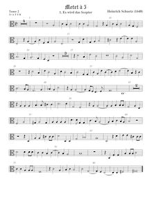 Partition ténor viole de gambe 3, alto clef, Geistliche Chor-Music, Op.11