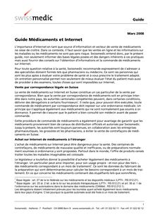 Guide Médicaments et Internet
