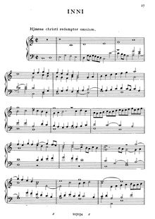 Partition complète, 4 hymnes, Cavazzoni, Girolamo