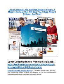 Local Consultant Kits Websites Mistakes Review & (Secret) $22,300 bonus 