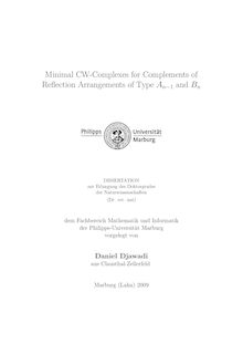 Minimal CW-complexes for complements of reflection arrangements of type A_1tnn_1tn-_1tn1) and B_1tn [Elektronische Ressource] / vorgelegt von Daniel Djawadi