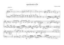 Partition complète, Epocheale per pianoforte n.2b, Cellitti, Venanzio