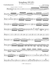 Partition Contrbassoon, Symphony No.15  Black Halloween , F minor