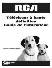 Notice HDTV RCA  HD56W41
