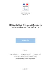 L organisation de la veille sociale en Ile-de-France