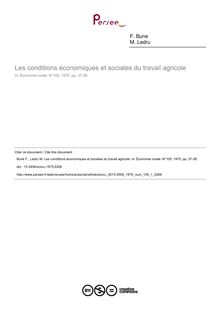 Les conditions économiques et sociales du travail agricole - article ; n°1 ; vol.105, pg 37-38