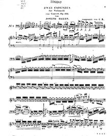 Partition Cadenza, violoncelle Concerto No.2, D major, Haydn, Joseph