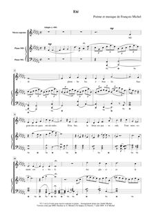 Partition complète (A-flat minor), Quatre mélodies de saisons