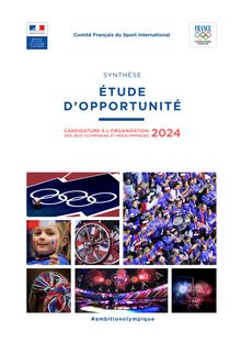 JO 2024, l étude d opportunité du comité français du sport international