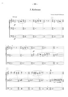 Partition , Kehraus (pages 10-13), 3 Stücke für Orgel, Hoffmann, Norbert Rudolf