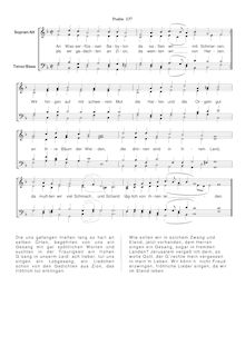 Partition Ps.137: An Wasserflüssen Babylon, SWV 242, Becker Psalter, Op.5