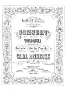 Partition de violoncelle, Concert für das Violoncell, mit Begleitung des Orchesters oder des Pianoforte