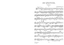 Partition parties complètes, corde quatuor No.2, C major, Taneyev, Sergey